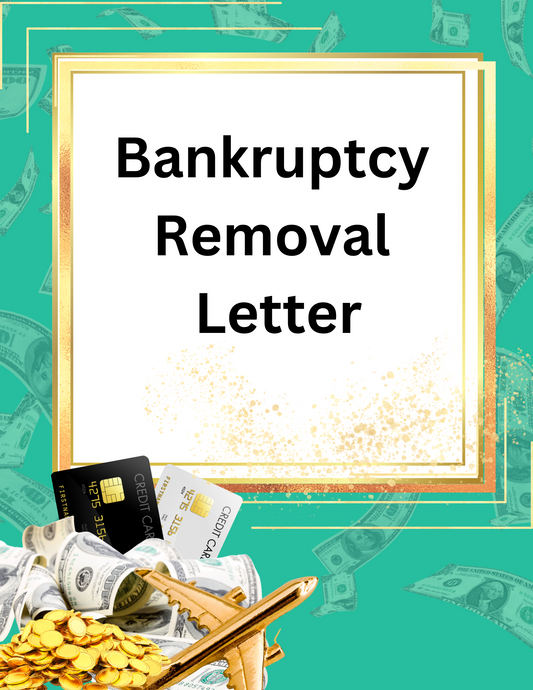 Bankruptcy Removal Letter